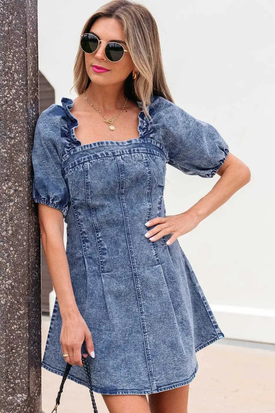 Blue Bustier Denim Mini Dress Women UK | Chic Edgy Style