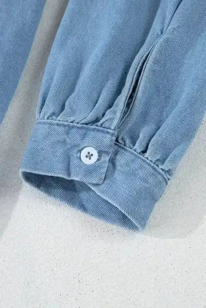 Denim Tunic Shift Mini Dress Women UK | Frayed Hem Casual