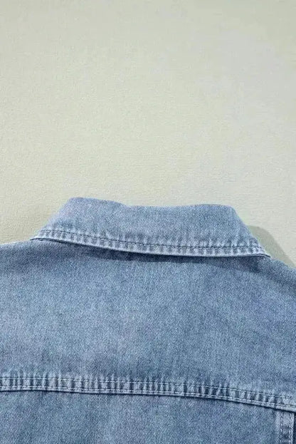 Frayed Hem Denim Jacket Women UK