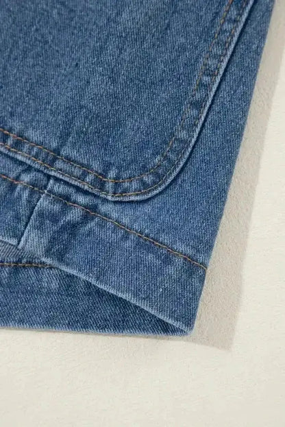 Lapel Denim Jacket Women UK