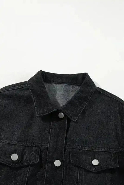 Raw Hem Denim Jacket Women UK