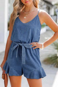 Ashleigh Strappy Chambray Romper