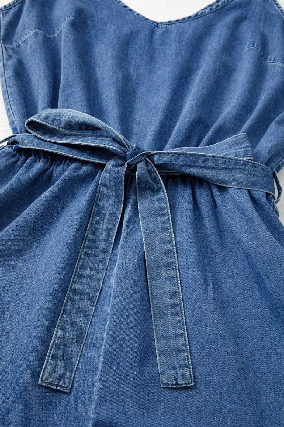 Ashleigh Strappy Chambray Romper