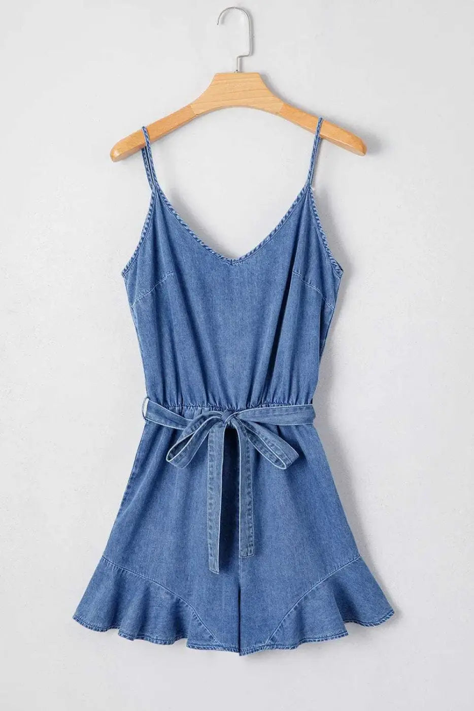 Ashleigh Strappy Chambray Romper