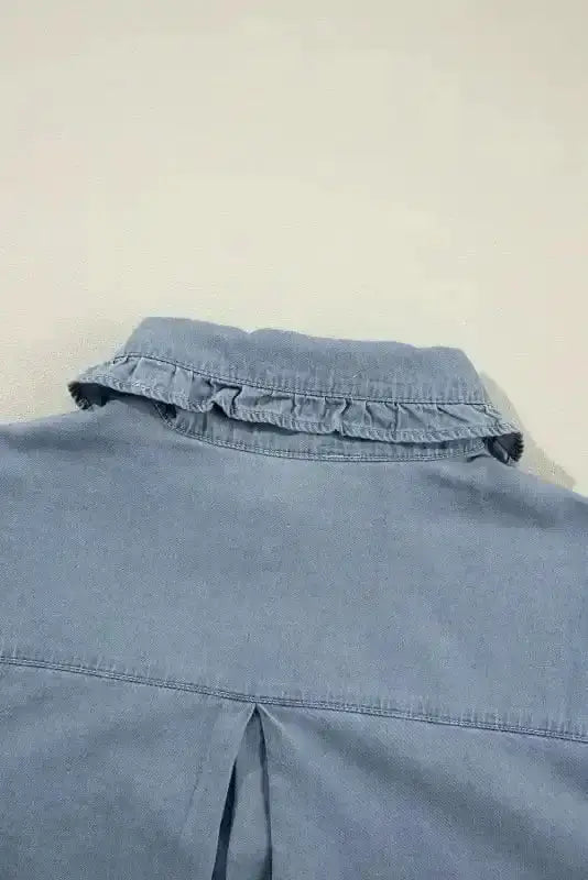 Smart Casual Chambray Denim Shirt Women UK | Cotton