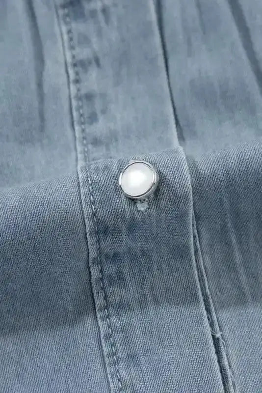Smart Casual Chambray Denim Shirt Women UK | Cotton