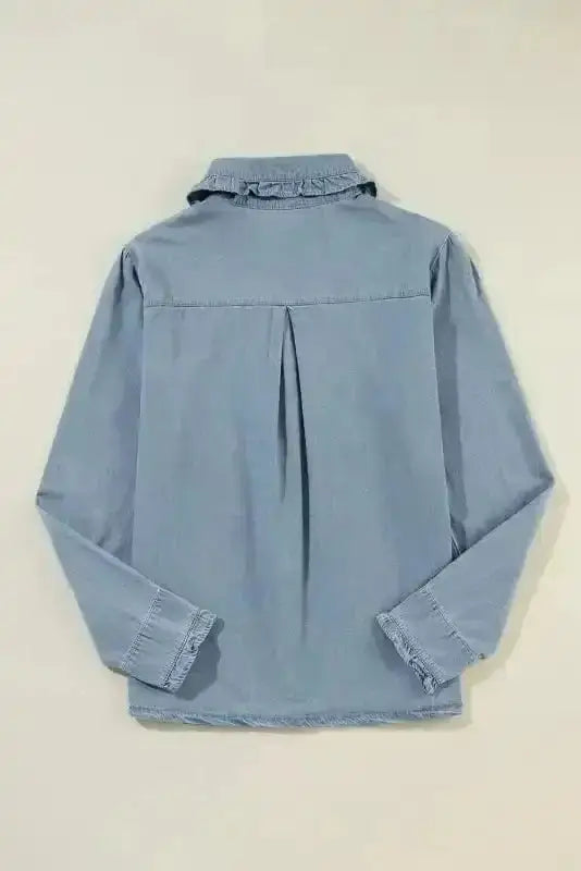 Smart Casual Chambray Denim Shirt Women UK | Cotton