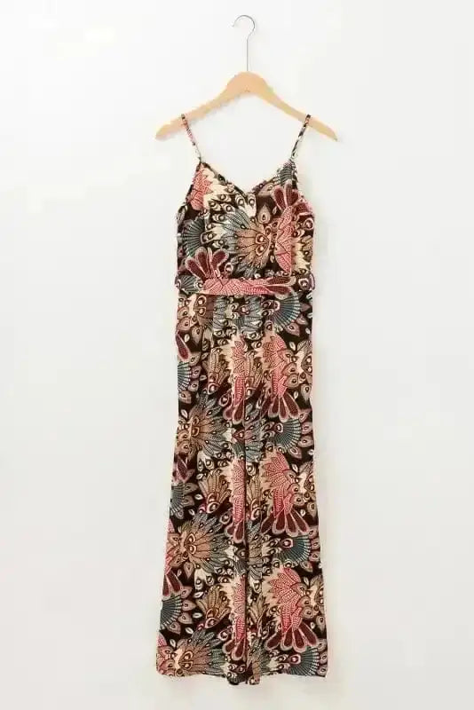 Luxe Floral Belted Jumpsuit