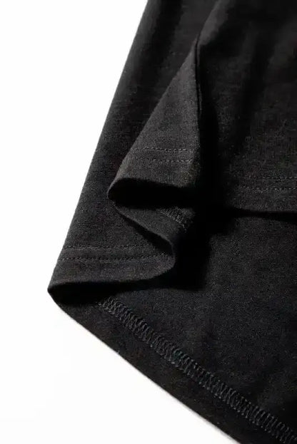Peekaboo Wide Leg Jumpsuit - Black Square Neck Sleeveless
