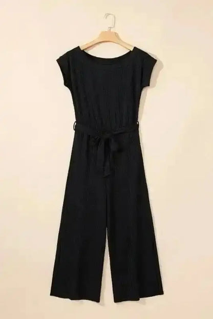 Shadow Check One Shoulder Jumpsuit