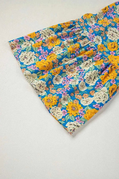 Yellow Floral Elegant Jumpsuit