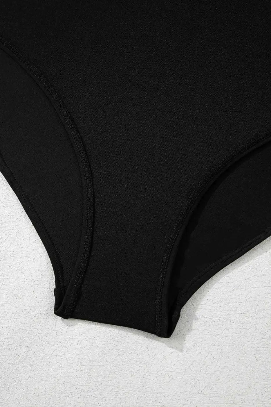 Black Sleek Side-Tied Swim Dress Women UK