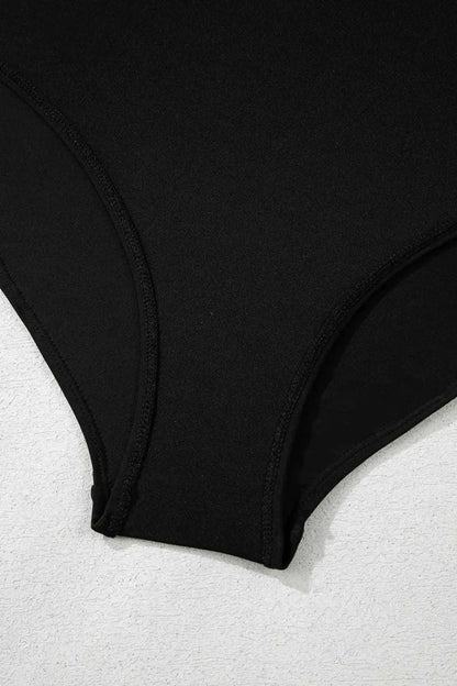 Black Sleek Side-Tied Swim Dress Women UK | S–2XL
