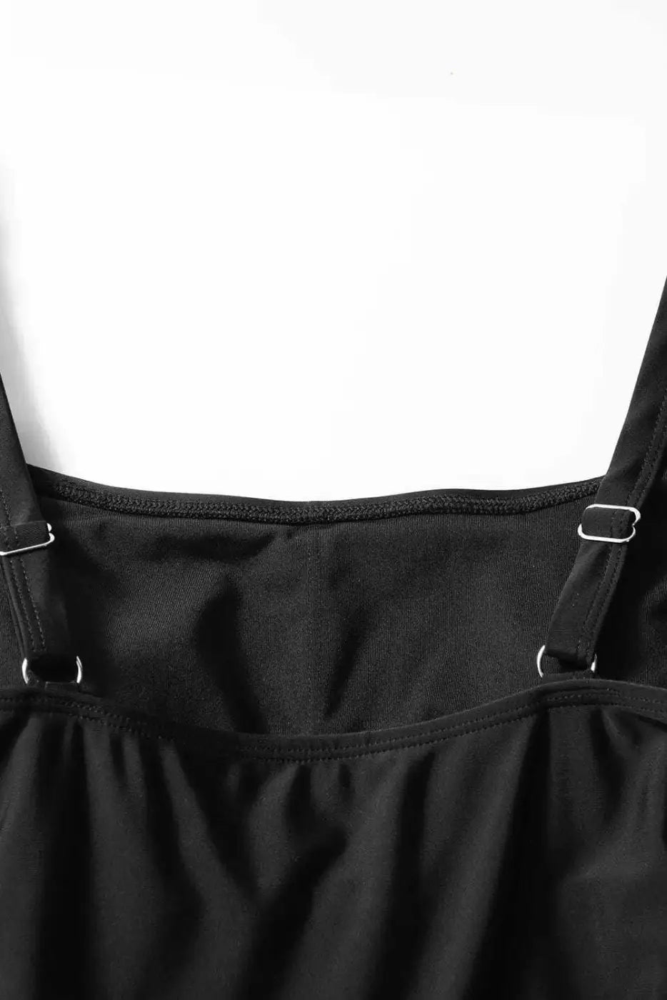Black Sleek Side-Tied Swim Dress Women UK
