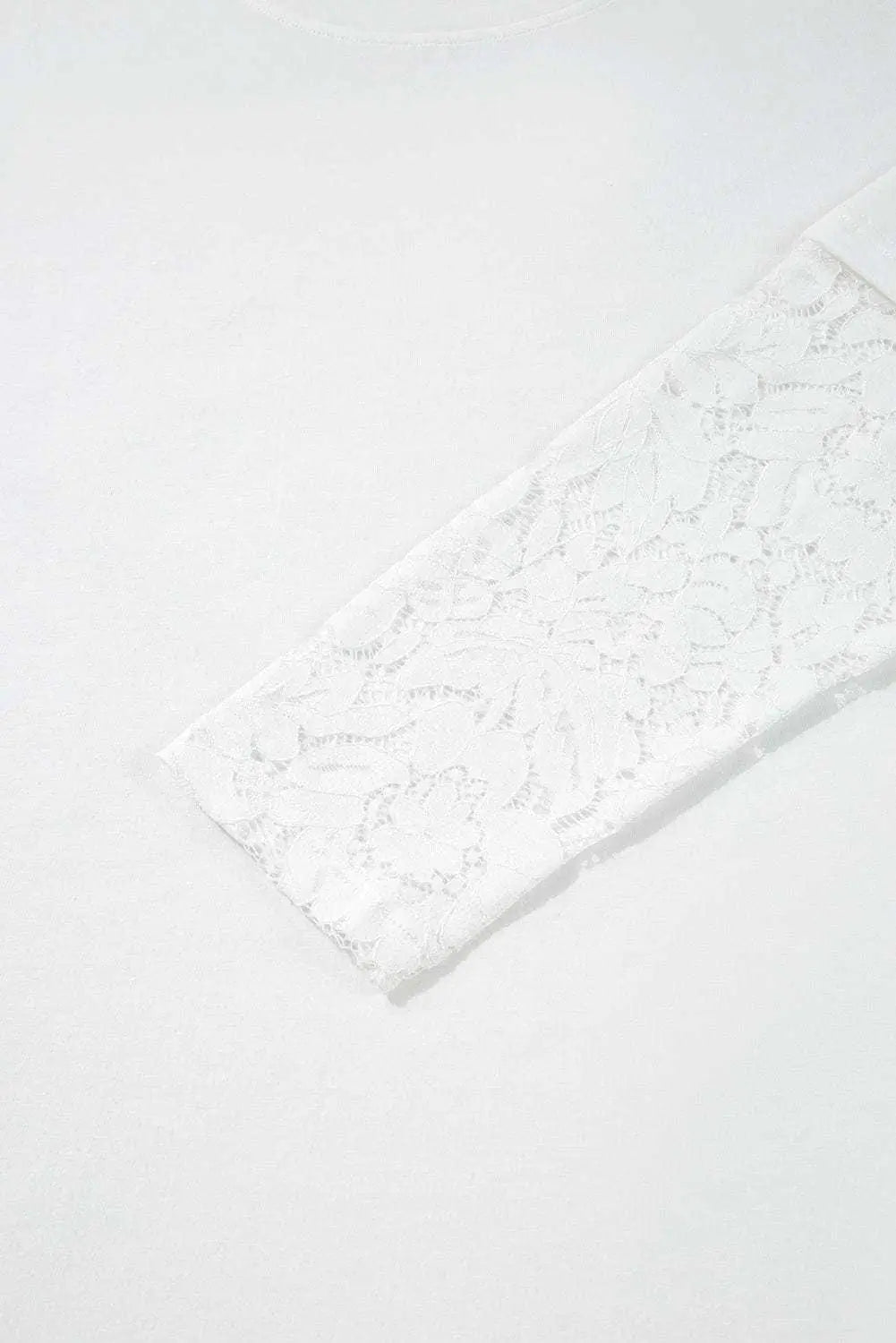 White Romantic Lace Long Sleeve Top Women UK