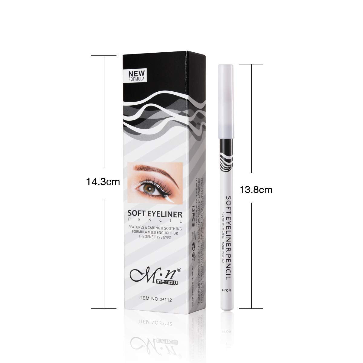 Fashionwu White Eyeliner Pencil — Waterproof, Long-Lasting Multi-Purpose Eye Tool (24pcs)