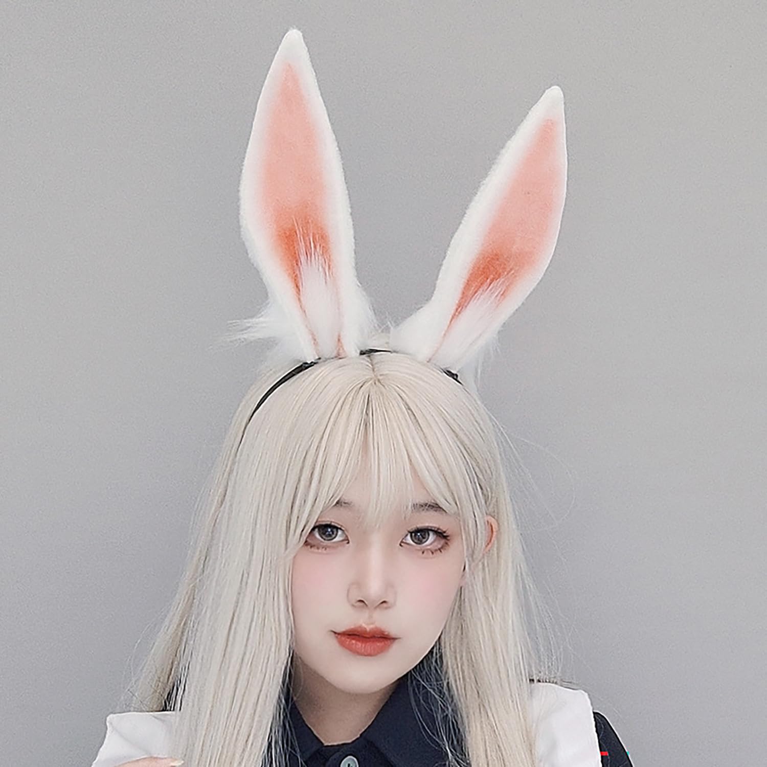 Faylay Rabbit Ear Headband - Faux Fur Cosplay Accessory for Women & Girls