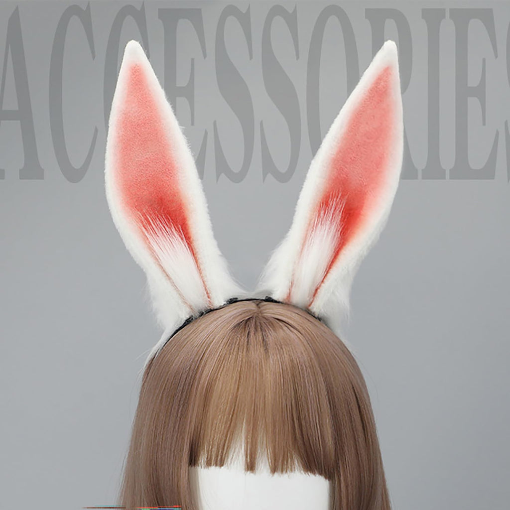 Faylay Rabbit Ear Headband - Faux Fur Cosplay Accessory for Women & Girls