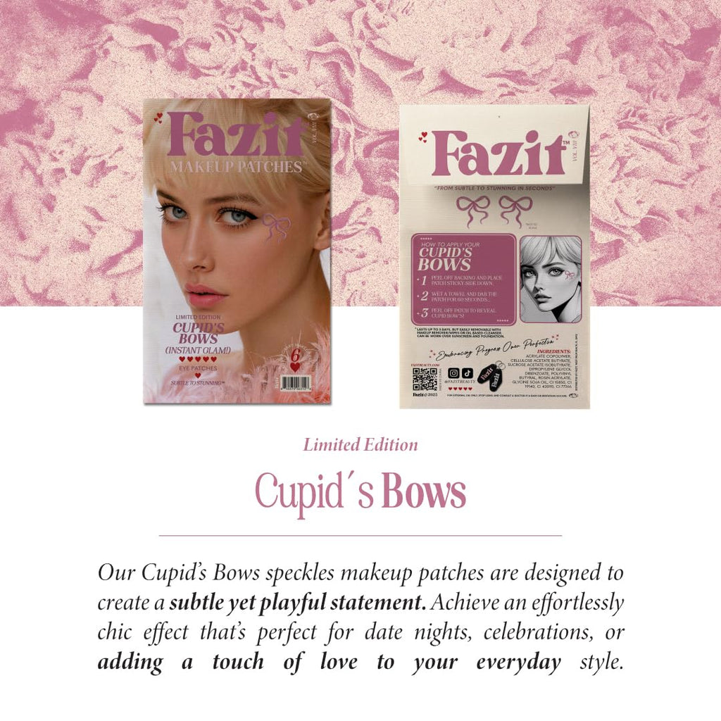 Fazit Cupid's Bow Glitter Patches – Glow-Up Makeup Patches for Face