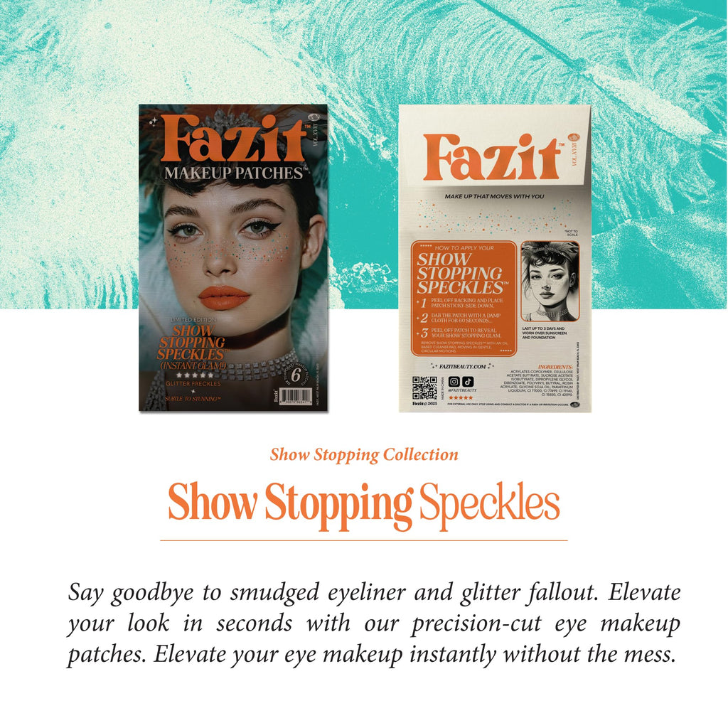 Fazit Makeup Patches | Show Stopping Speckles & Glitter Face Patches
