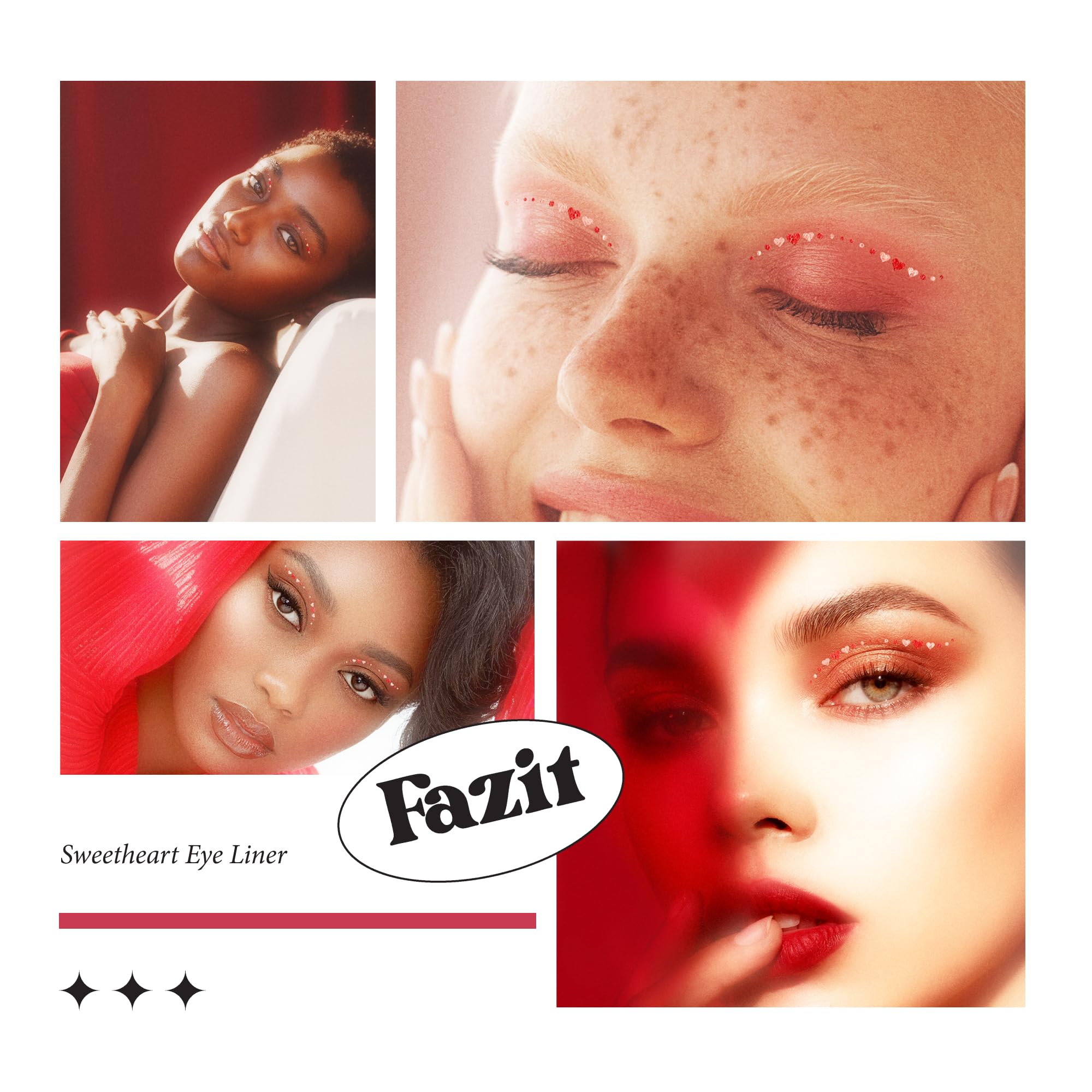 Fazit Makeup Patches – Sweetheart Wing Eyes | Glow Up Glitter Face Patches