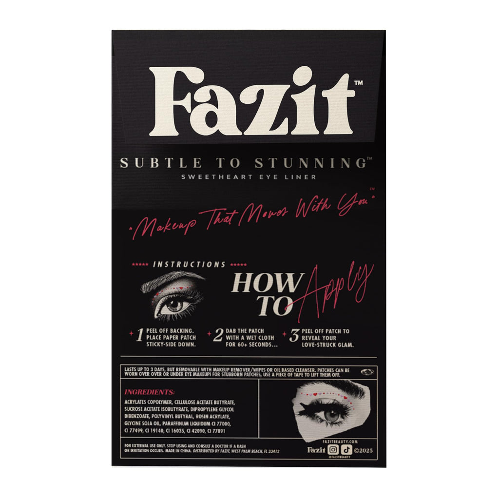 Fazit Makeup Patches – Sweetheart Wing Eyes | Glow Up Glitter Face Patches