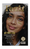 Fazit Makeup Patches - Gold Game Day Speckles | Glow-Up Face Glitter for Fans