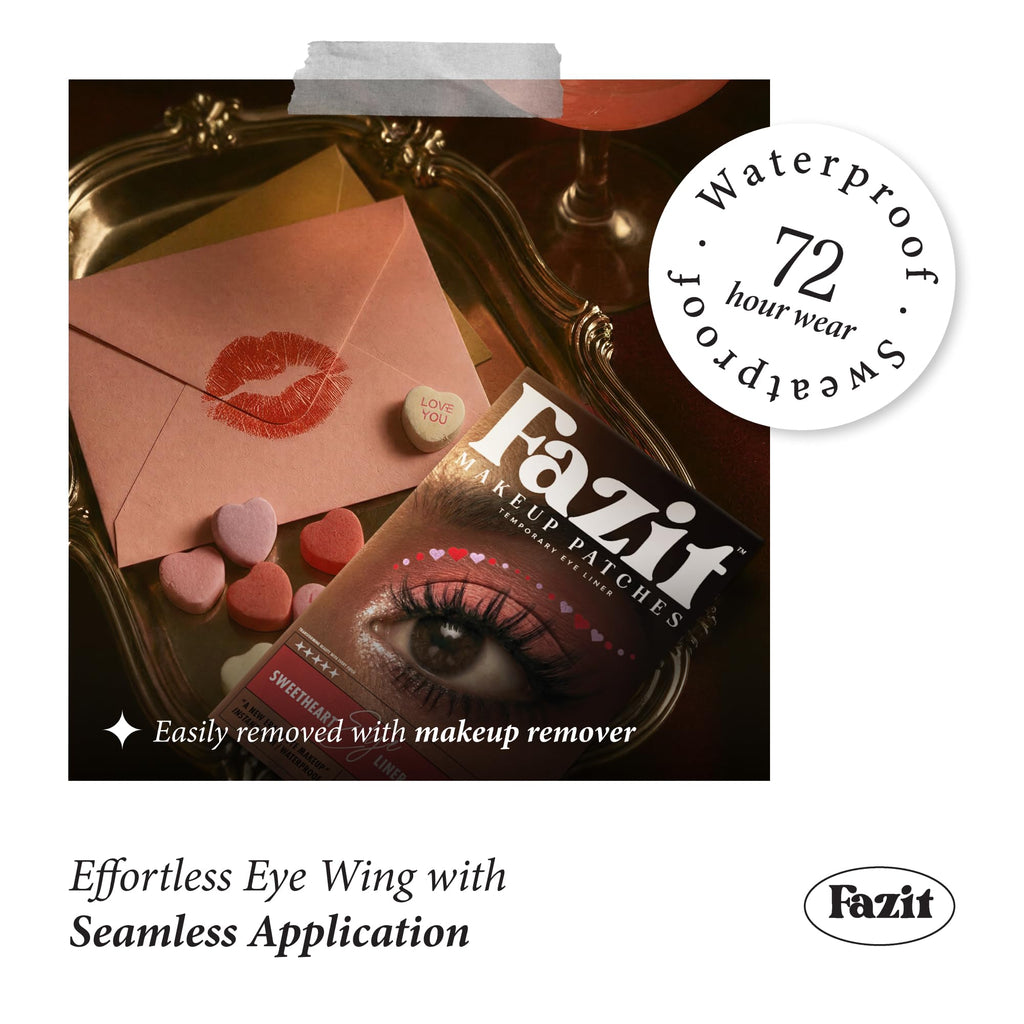 Fazit Makeup Patches – Sweetheart Wing Eyes | Glow Up Glitter Face Patches