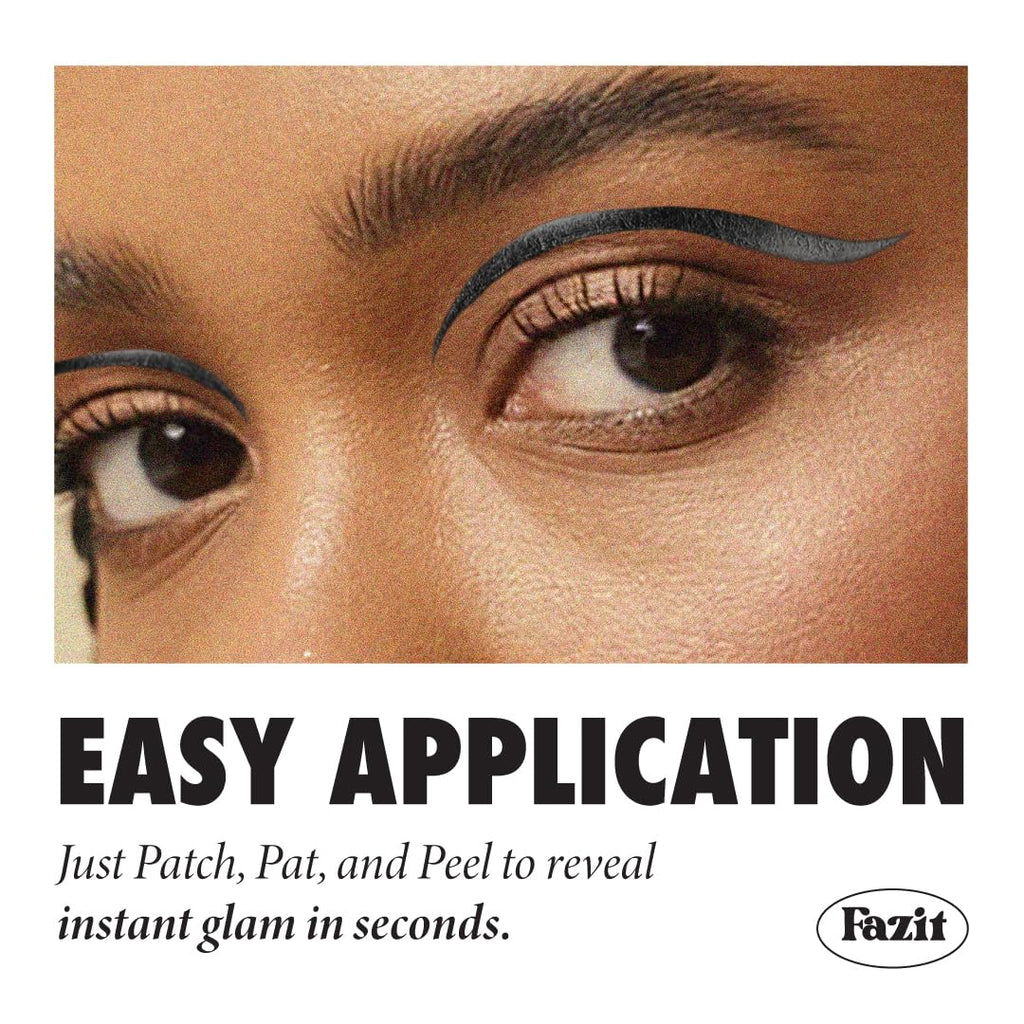 Fazit Onyx Wing Eyes Patches | Glow Up Glitter Makeup for Face