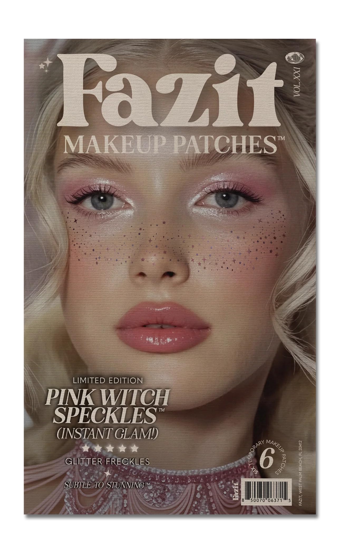 Fazit Pink Witch Speckles Makeup Patches – Glow Up Glitter Face Patches