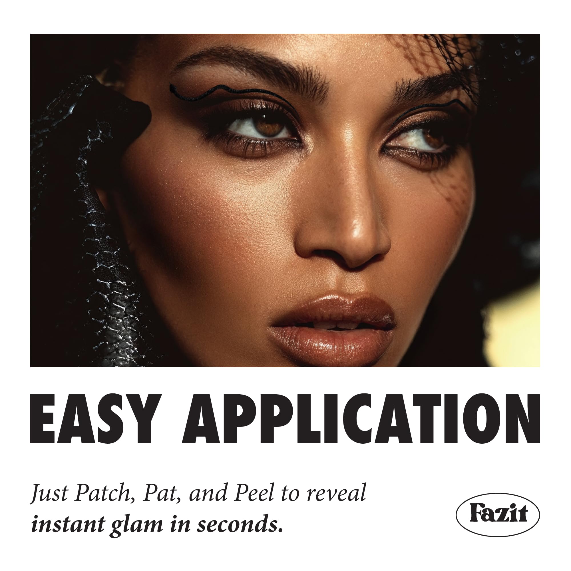 Fazit Makeup Patches – Halloween Serpent Eye Wings Glitter for Festival Glam