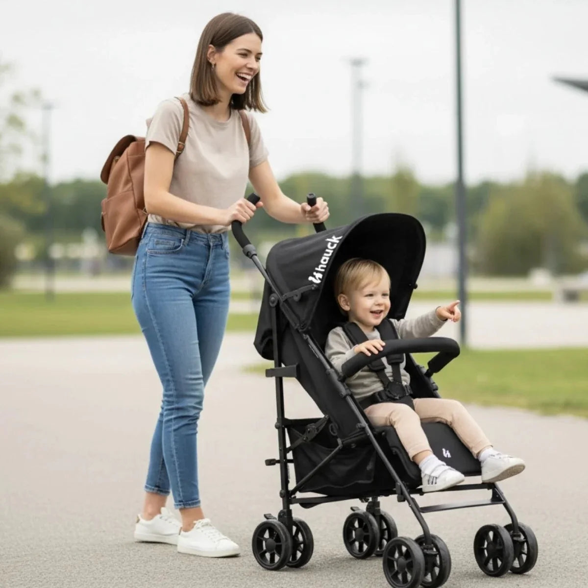 Hauck Fold N Care Stroller - Black