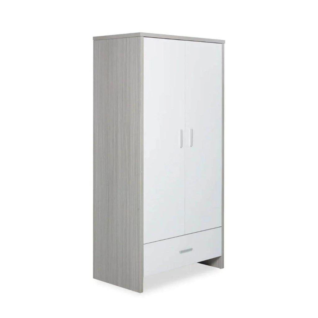 Ickle Bubba Pembrey Wardrobe - Ash Grey & White