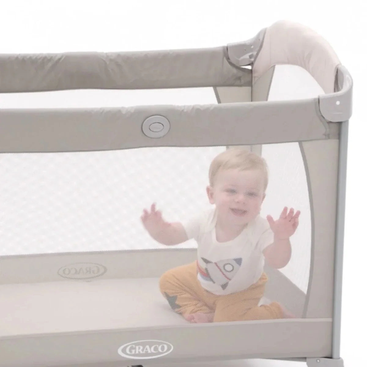Graco Contour Bassinet Travel  Cot - Pebble