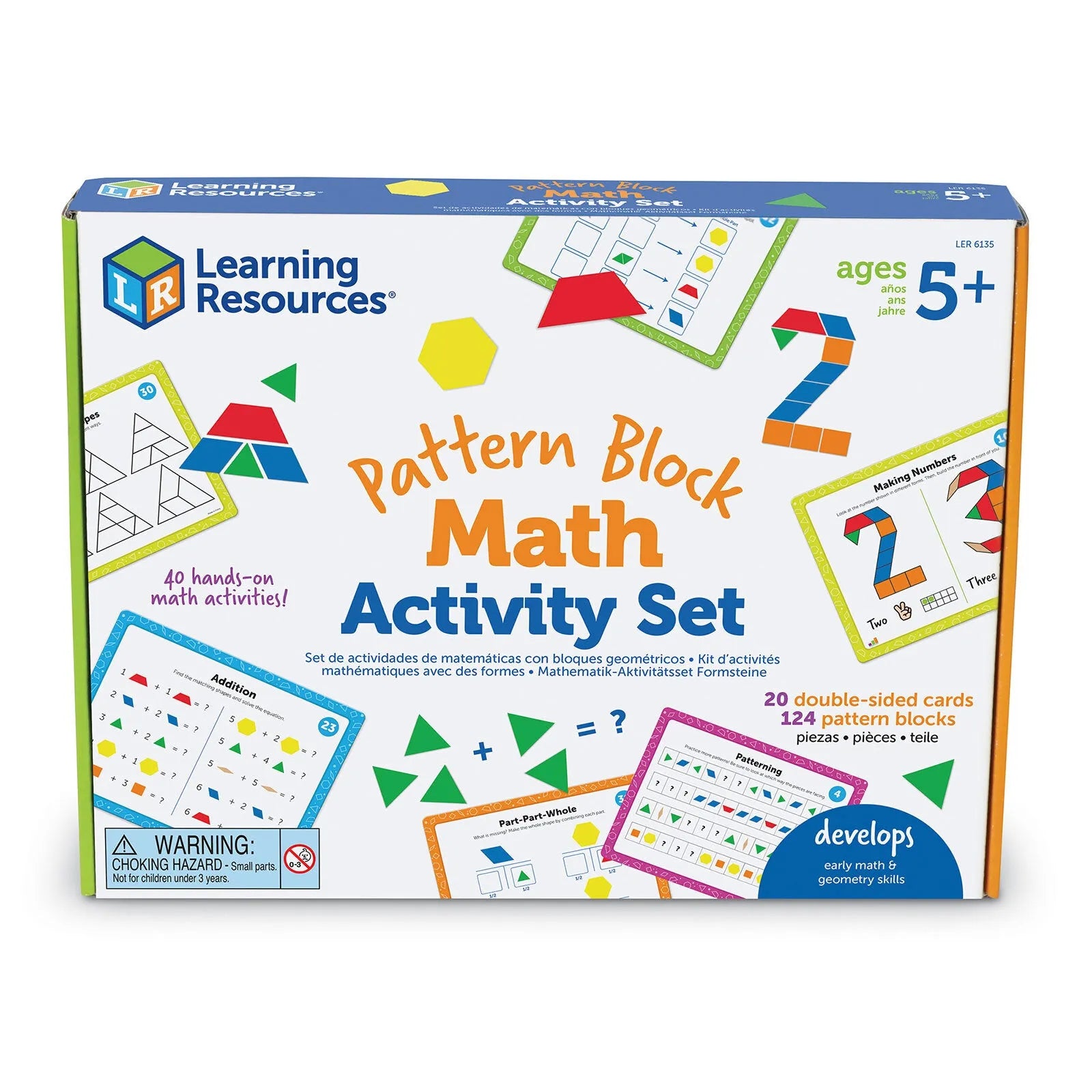 Learning Resources Pattern Block Math Activity Set