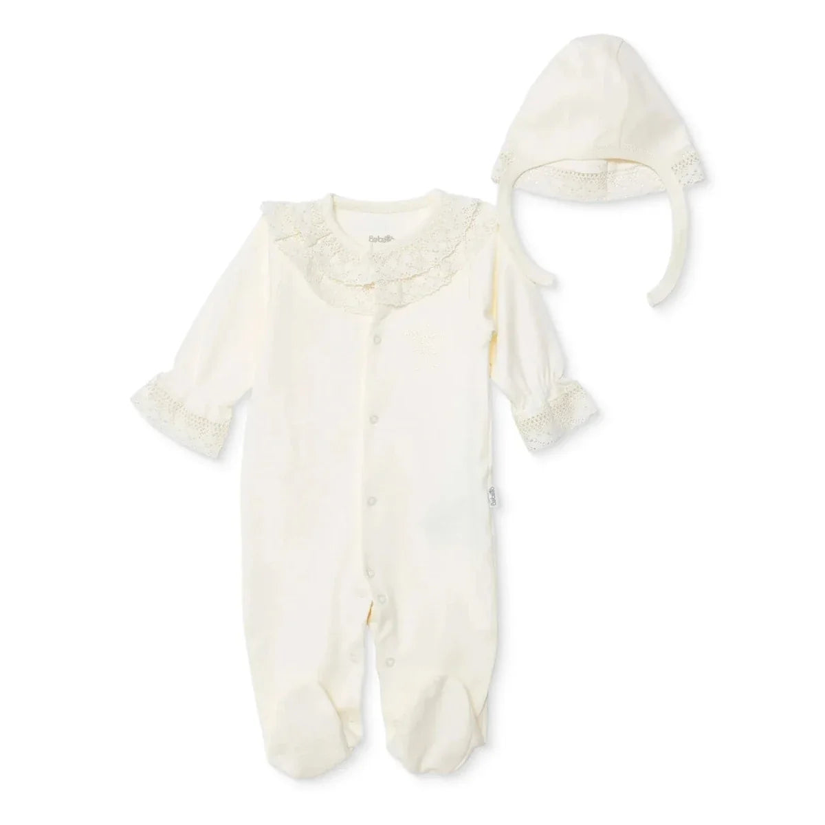 Bebetto Footed Baby Sleepsuit & Hat Set (Newborn to 6-9 Months)