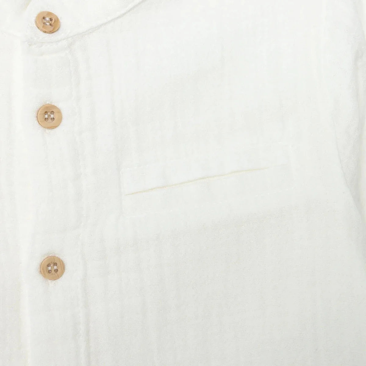 HelloBaby Grandad Collar Muslin Baby Shirt (6-9 Months to 4-5 Years)