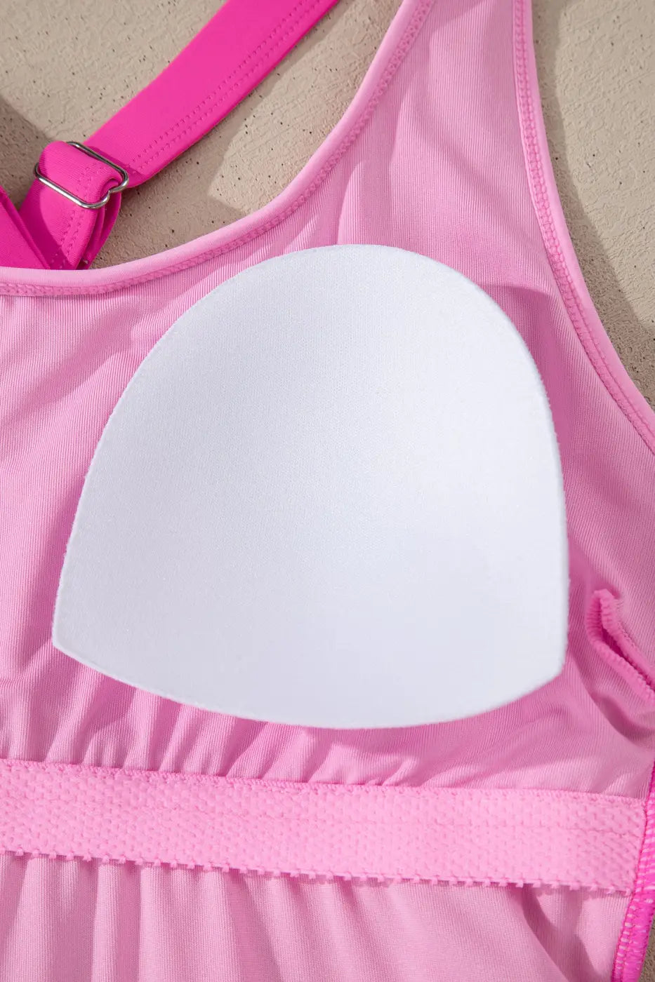 Pink Swim Dress With Built-In Shorts One Piece Swimsuit Women UK