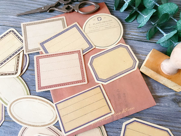 Vintage Kraft Paper Labels Stickers For Scrapbooking Happy Planner