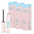 FEG Eyelash Enhancer – Natural Lash Growth Serum (3-Pack, 3ml Tubes)