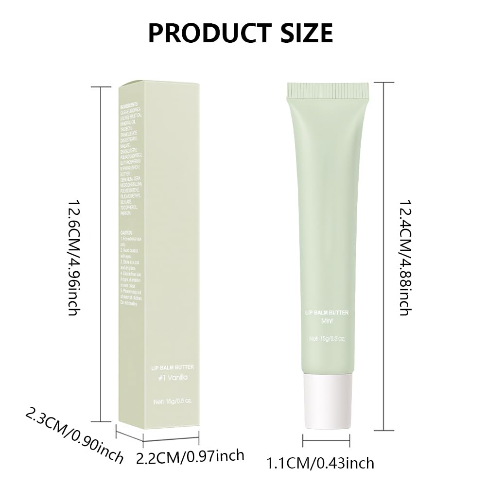FeiCuiYun 4 Pcs Summer Lip Butter – Ultra-Hydrating Vegan Lip Balm with Sheer Shine