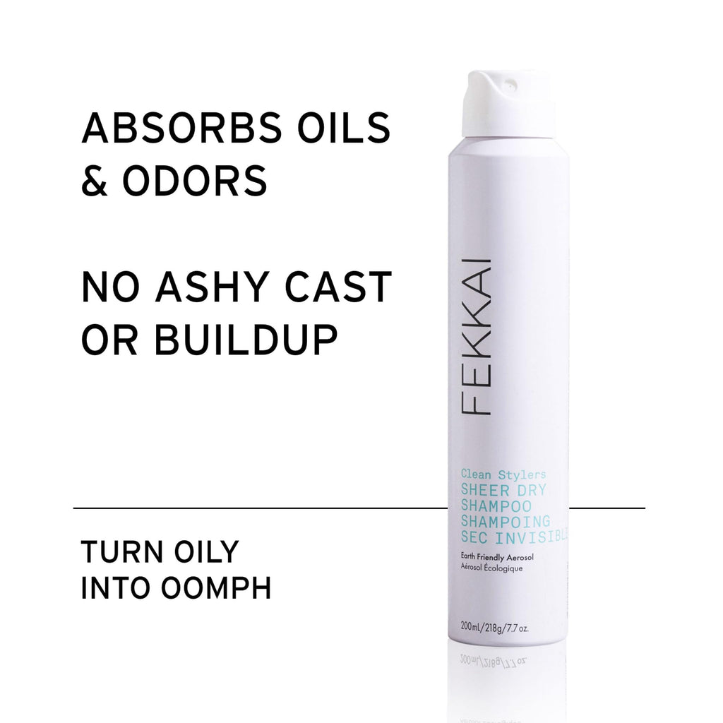 Fekkai Clean Stylers Sheer Dry Shampoo – Purifies Scalp & Absorbs Oil, Dirt & Odors – Vegan, Cruelty-Free