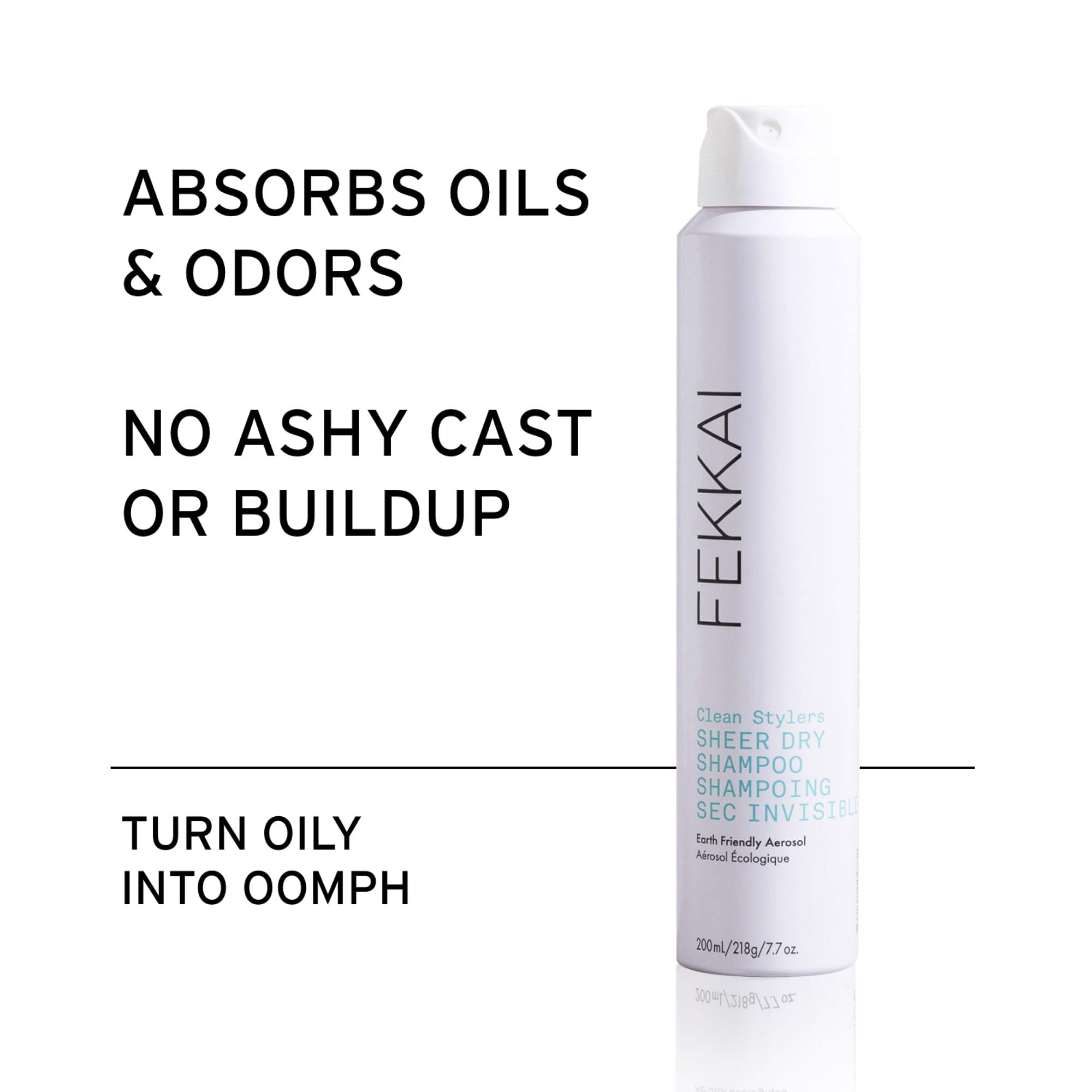 Fekkai Clean Stylers Sheer Dry Shampoo – Purifies Scalp & Absorbs Oil, Dirt & Odors – Vegan, Cruelty-Free