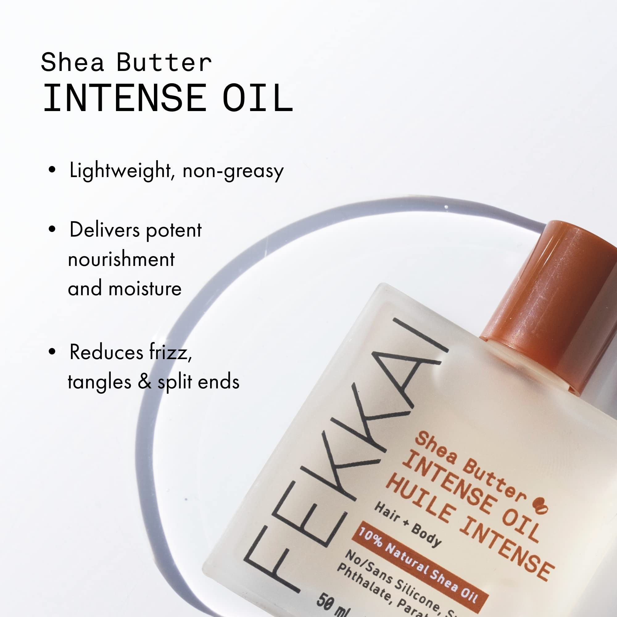 Fekkai Shea Butter Intense Oil – Hydrates Hair & Skin, 50 mL, Vegan & Cruelty-Free