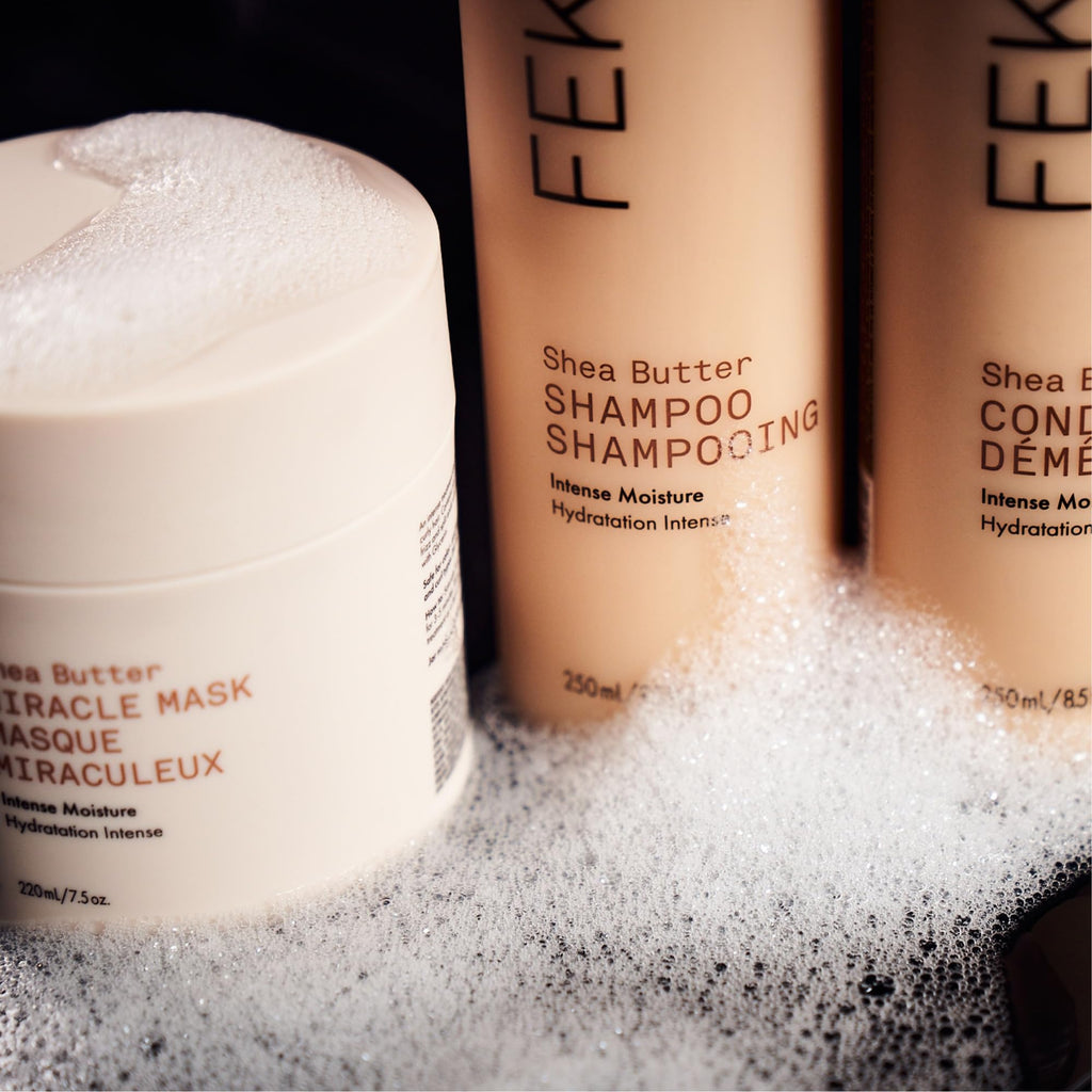 FEKKAI Shea Butter Shampoo - 8.5 oz | Moisture, Softness & Shine | Frizz Reduction Up to 12H | Sulfate, Paraben, Phthalate Free | Vegan & Cruelty-Free