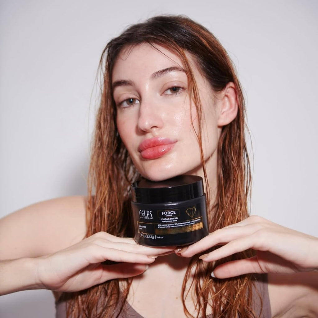 Felps Professional Force Gloss Leave-In Treatment — Marineplex + Glycolic Acid, 4.23 oz, Heat Protection up to 230°C
