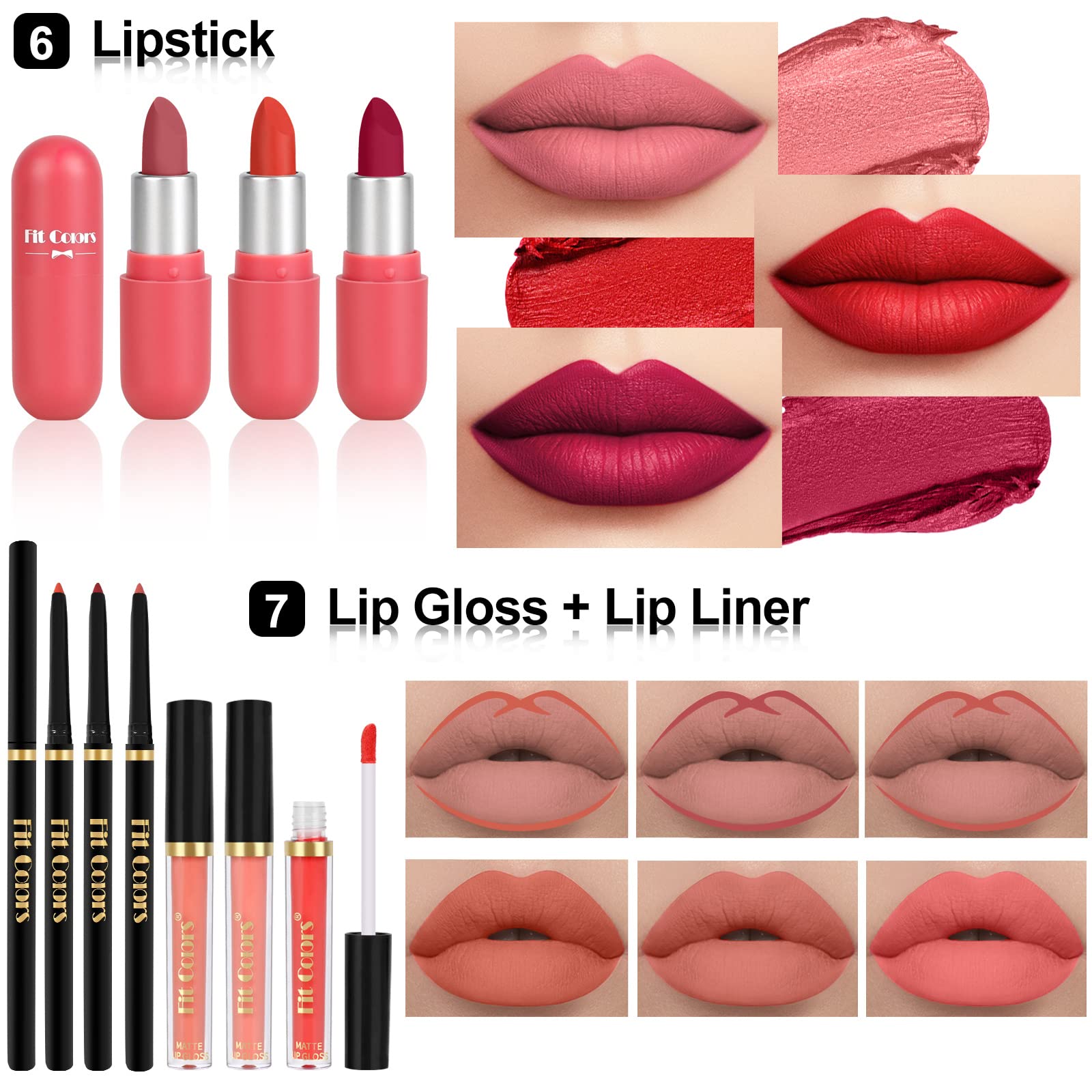 Fenshine Makeup Set – Complete Starter Kit with Travel Bag