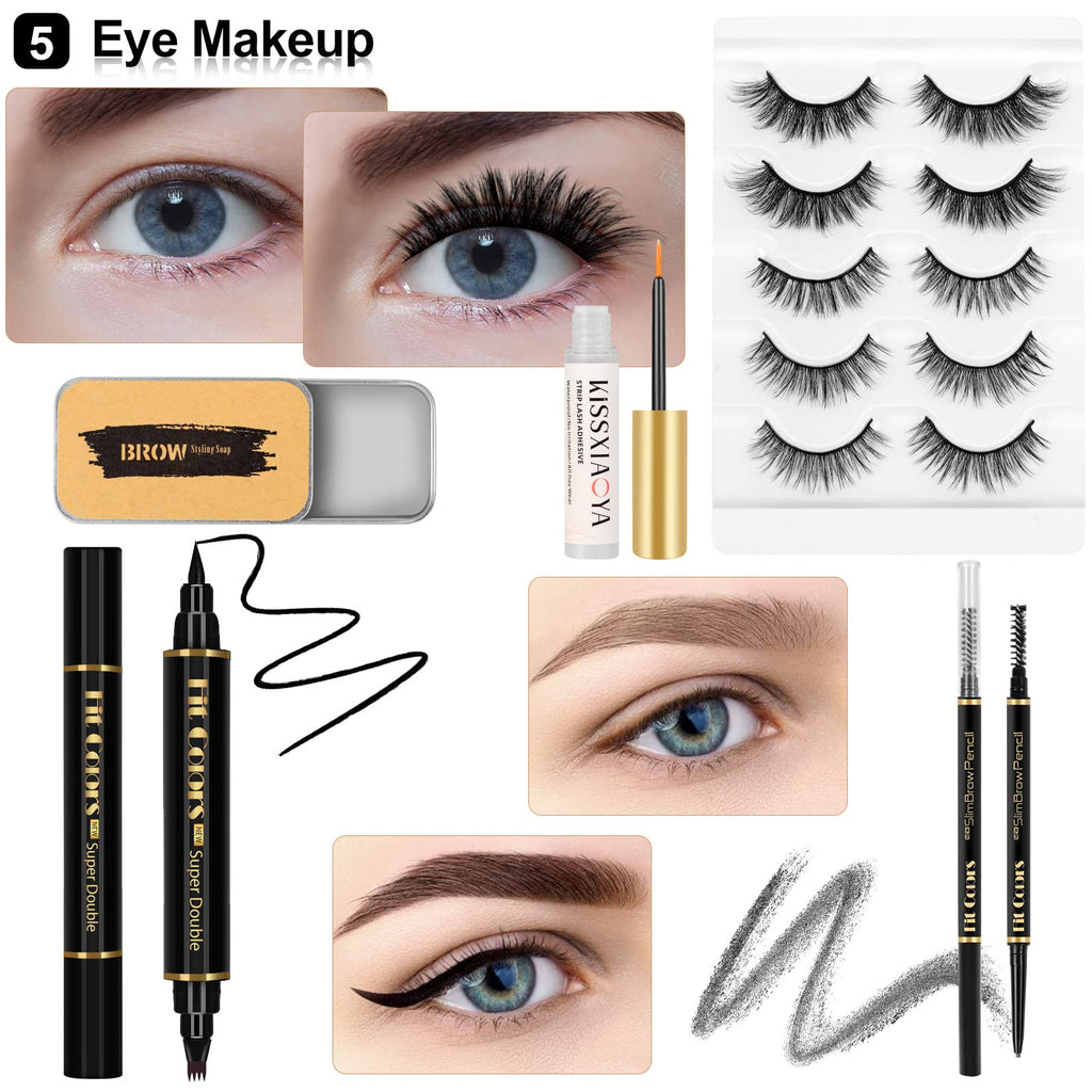 Fenshine Makeup Set – Complete Starter Kit with Travel Bag