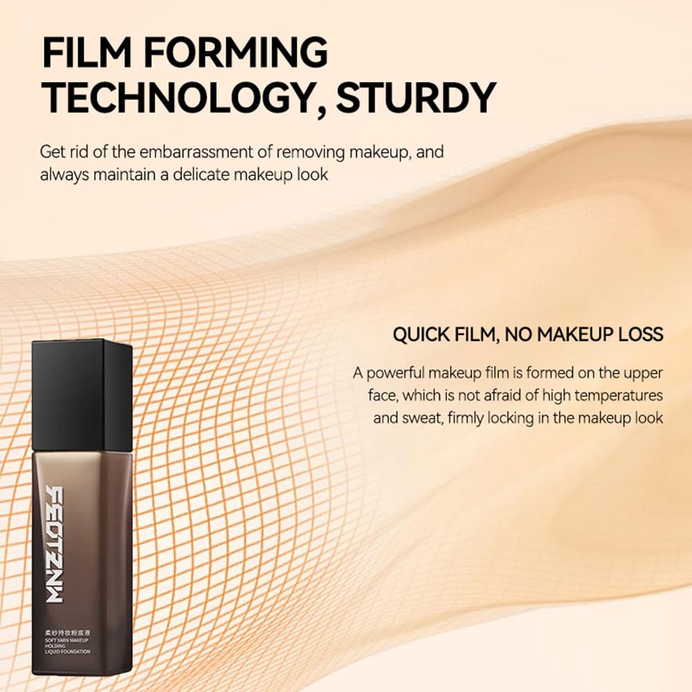 Feotznw Flawless Finish Foundation – Lightweight Medium Coverage, Semi-Matte, Vegan & Cruelty-Free, Beige 1.014 oz