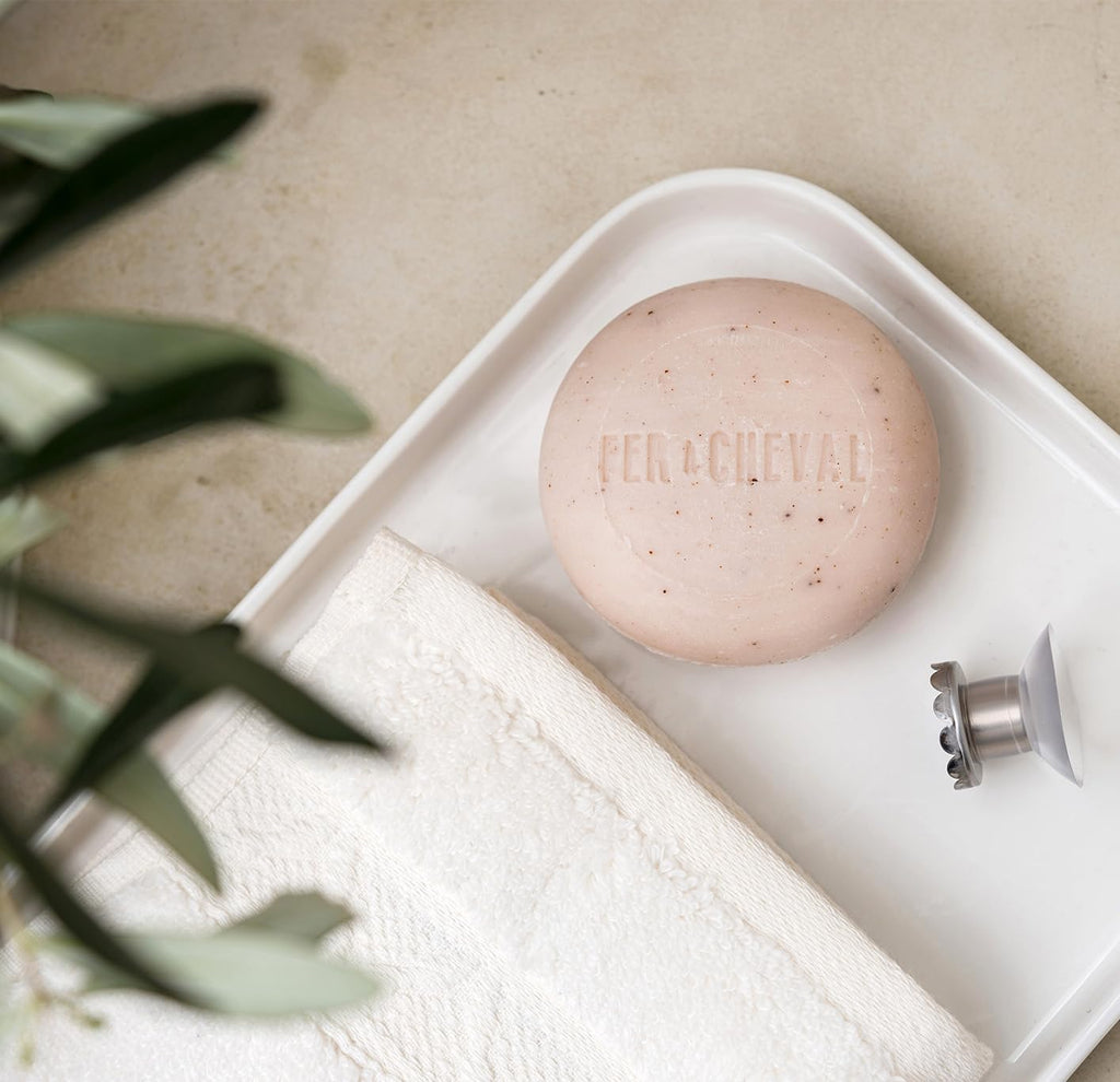 Fer à Cheval Gentle Solid Shampoo 100 g | Organic Olive Oil & Shea Butter, COSMOS Natural, Silicone-Free, All Hair Types